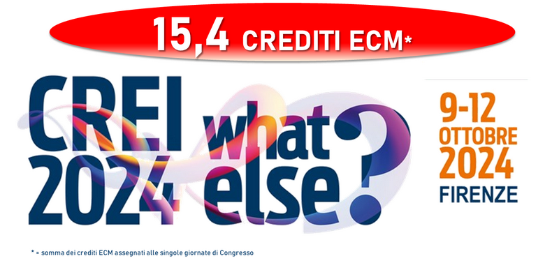 15,4 CREDITI ECM complessivamente assegnati al XXVII CONGRESSO NAZIONALE CReI